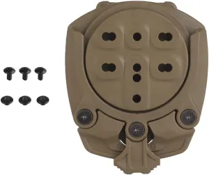 Tactical Belt Holster Adapter Quick Attachment System, Adjustable Cant (360°) w/Mounting Hardware