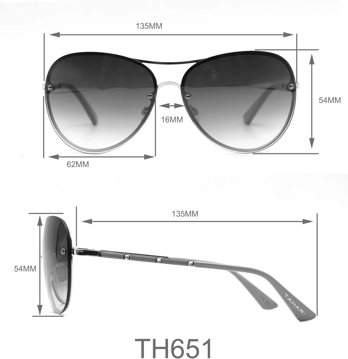 TAHARI womens Metal UV Protective Aviator Women