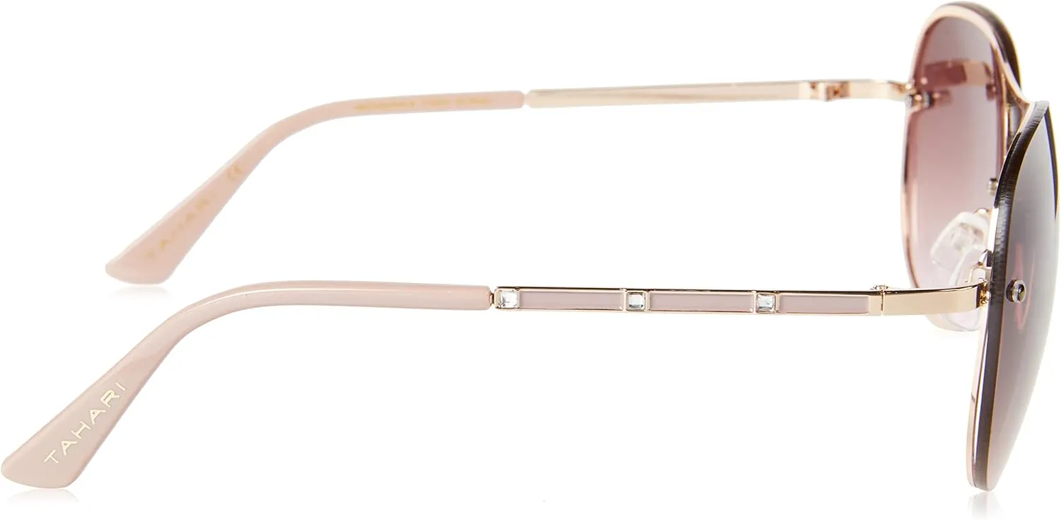 TAHARI womens Metal UV Protective Aviator Women