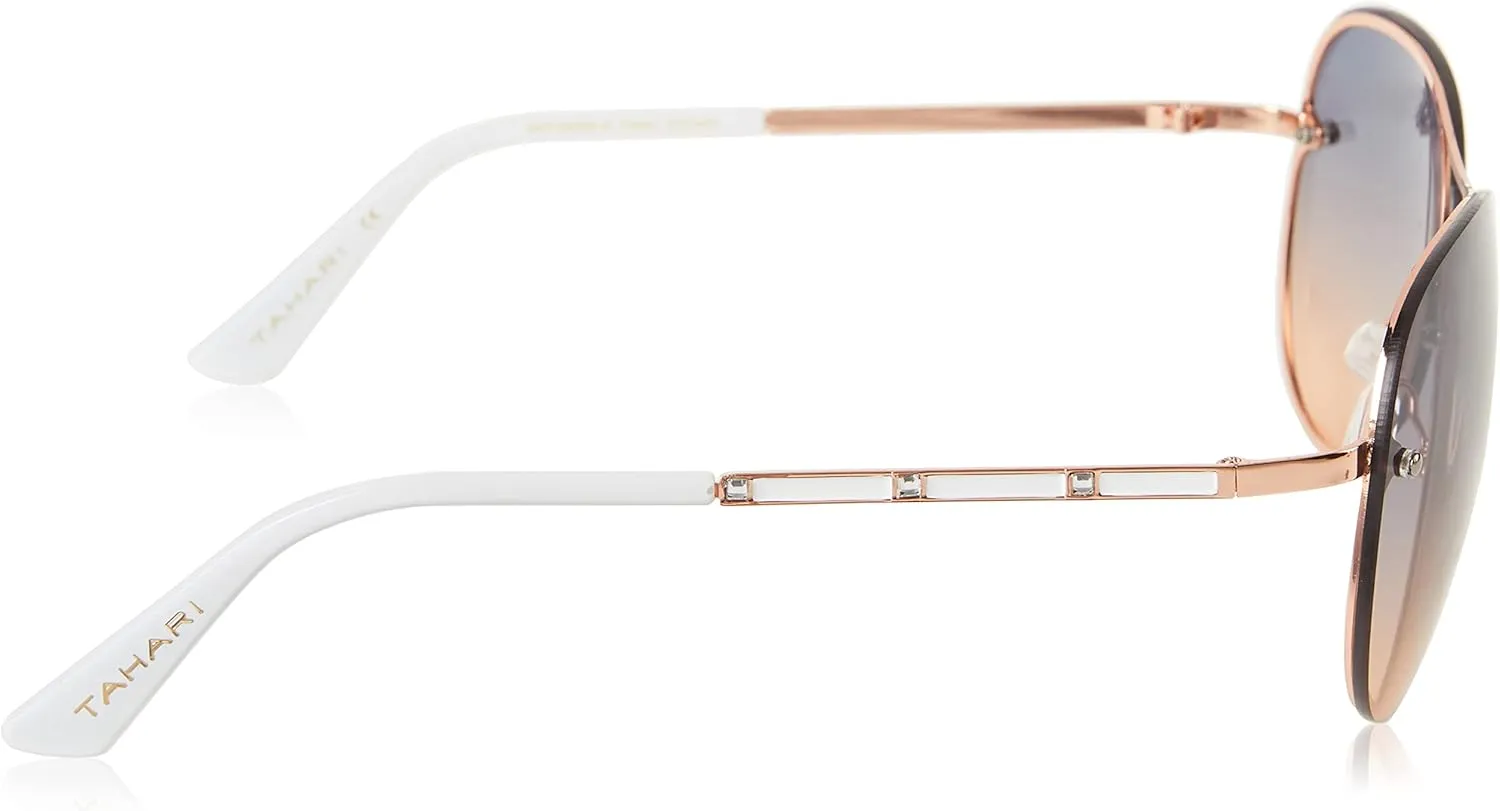 TAHARI womens Metal UV Protective Aviator Women