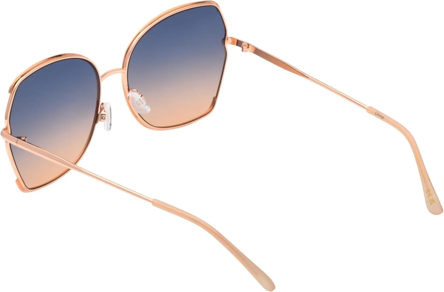 TAHARI Women's Square-Metal Butterfly Sunglasses