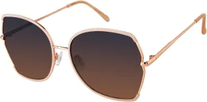 TAHARI Women's Square-Metal Butterfly Sunglasses