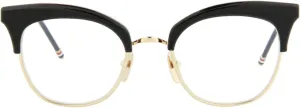 TB-507-A-BLK-GLD-51 Eyeglass Frame Black - RWB - 12K Gold w/Demo Lens 51mm