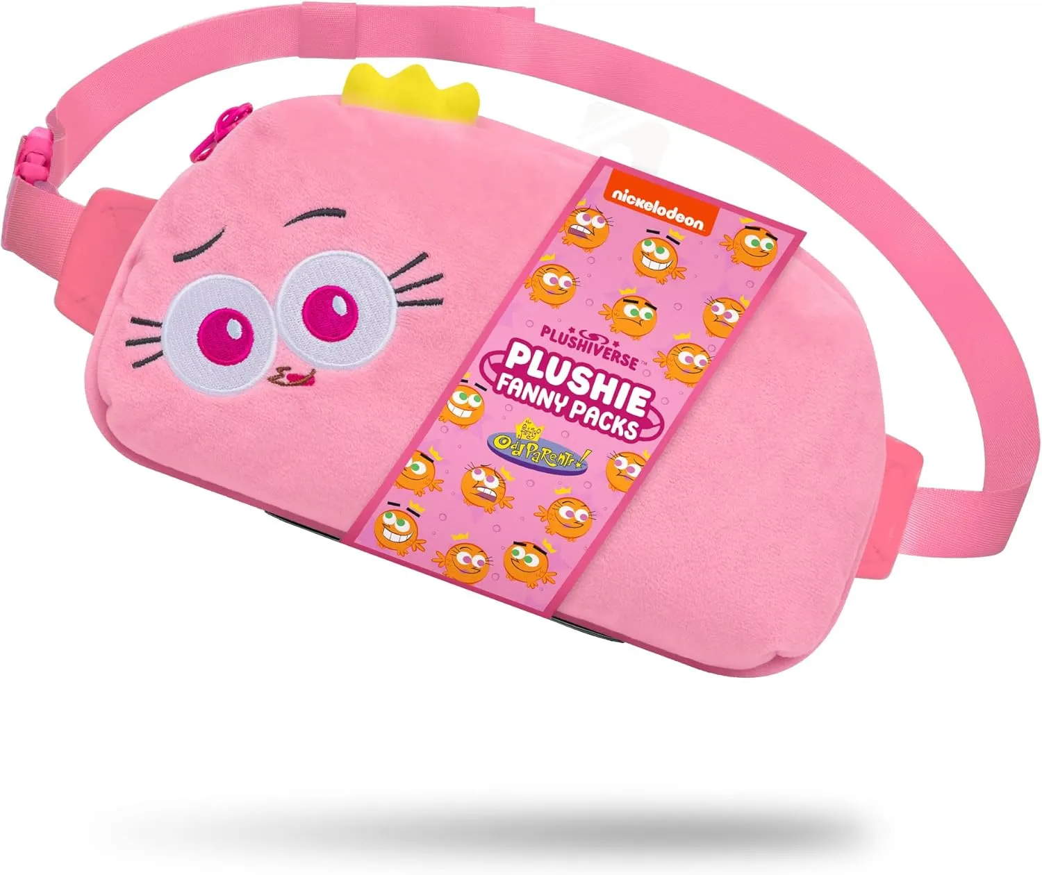 TeeTurtle The Fairly OddParents Wanda Plushie Fanny Pack - Cute Kawaii Nickelodeon Novelty Hip Waist Crossbody Bag