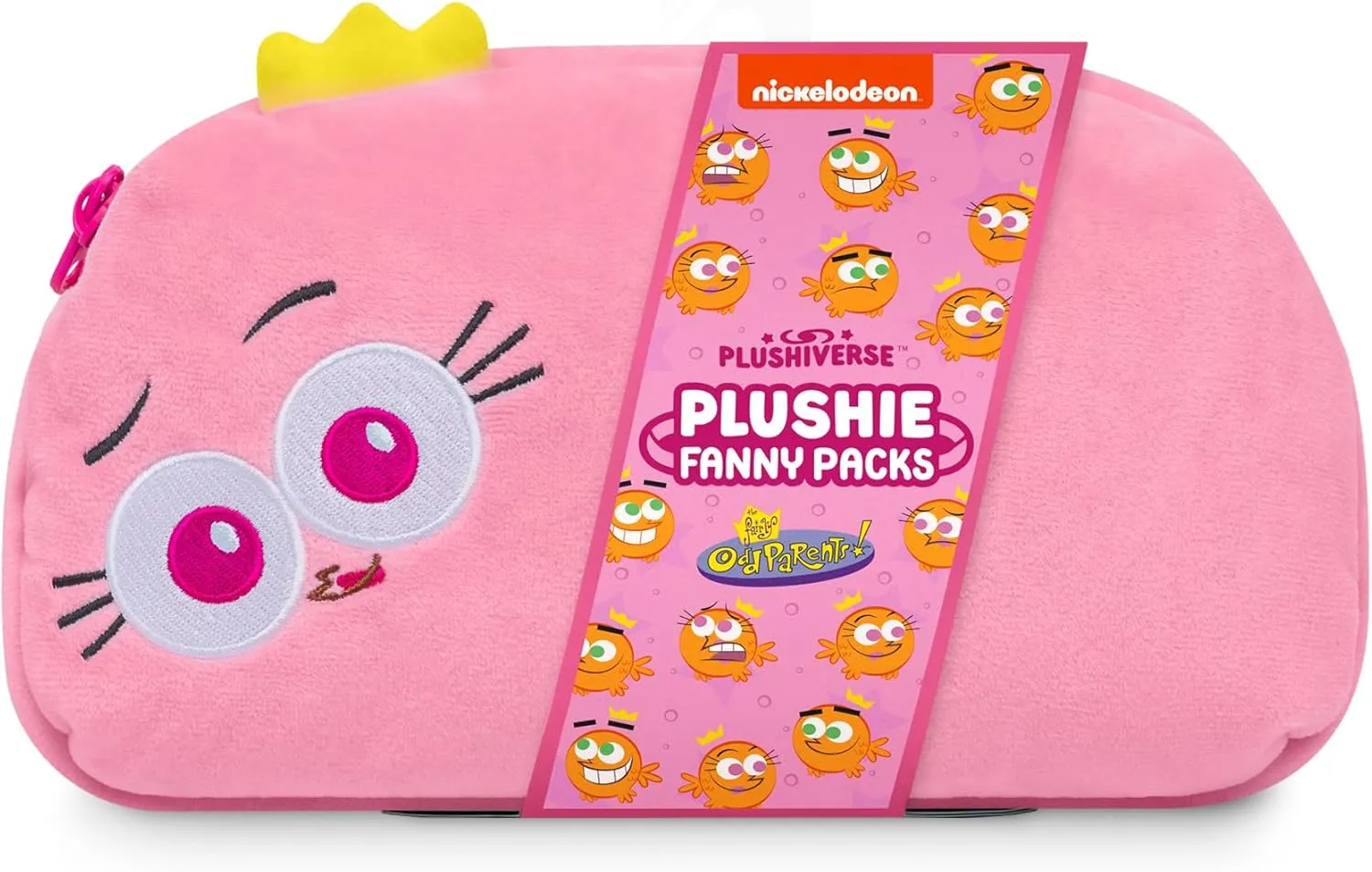 TeeTurtle The Fairly OddParents Wanda Plushie Fanny Pack - Cute Kawaii Nickelodeon Novelty Hip Waist Crossbody Bag