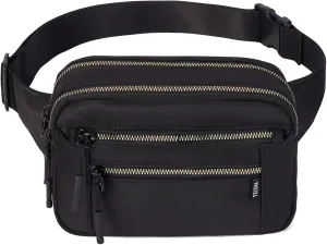Telena Belt Bag for Women Fanny Pack Cross Body Bag Fashion Waist Pack with Adjustable Strap Black