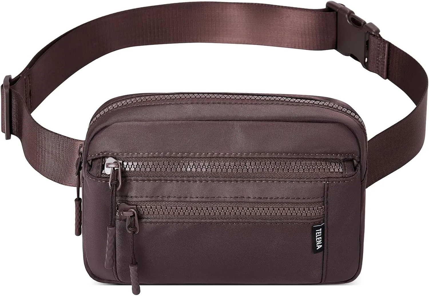 Telena Belt Bag for Women Fanny Pack Cross Body Bag Fashion Waist Pack with Adjustable Strap Coffee