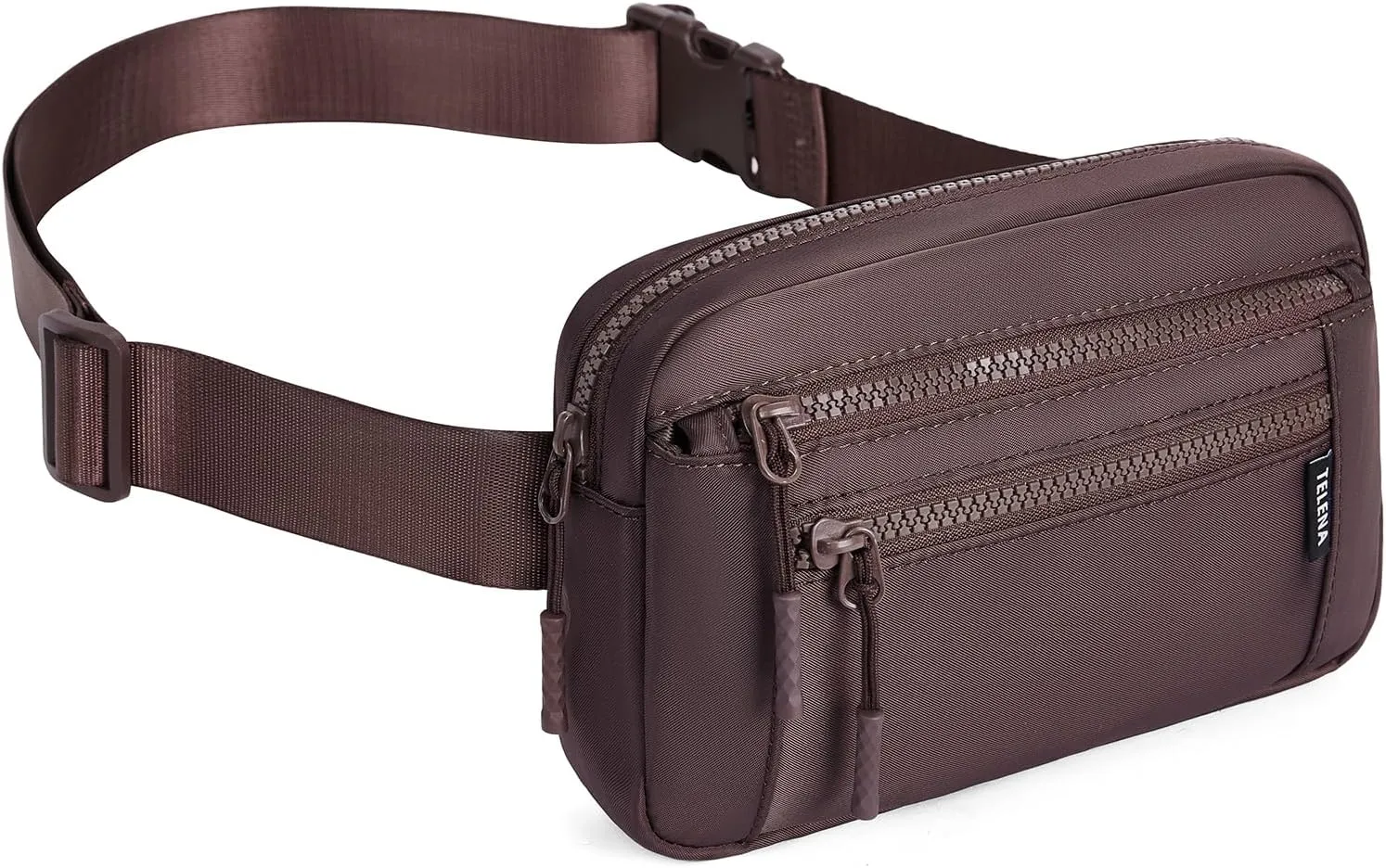 Telena Belt Bag for Women Fanny Pack Cross Body Bag Fashion Waist Pack with Adjustable Strap Coffee