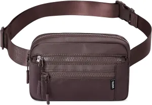 Telena Belt Bag for Women Fanny Pack Cross Body Bag Fashion Waist Pack with Adjustable Strap Coffee