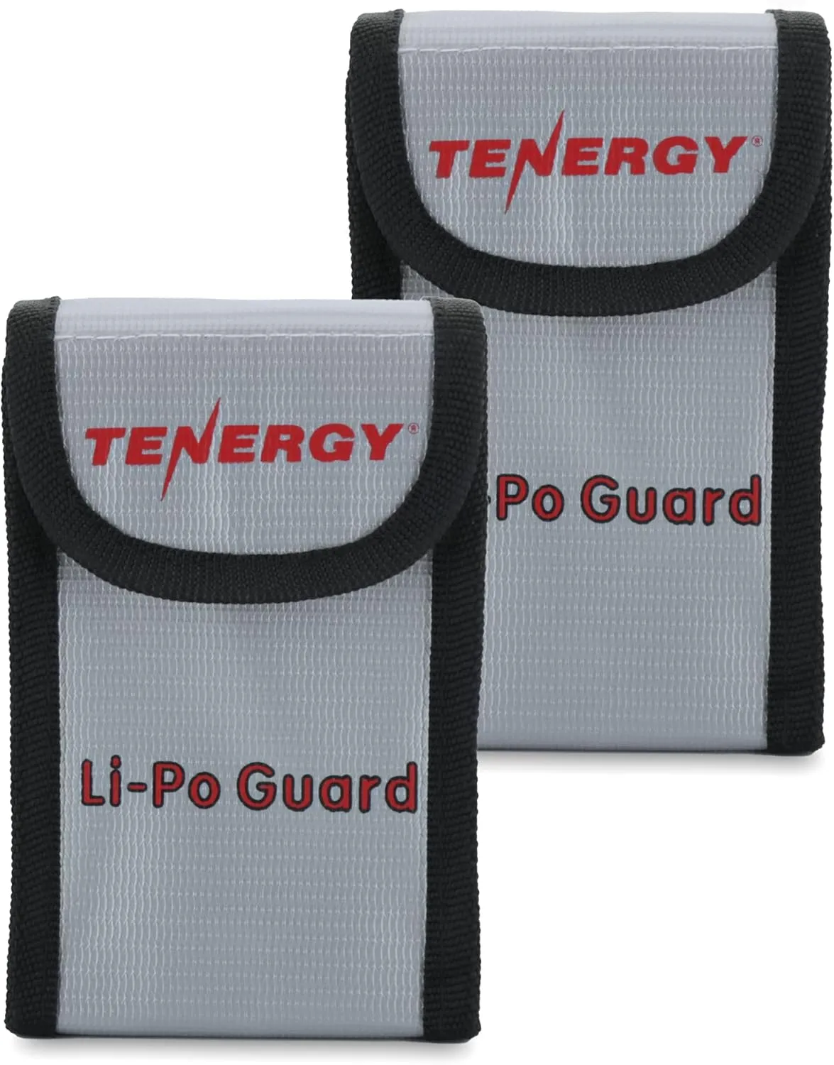 Tenergy 2 Pack, Fire Retardant Lipo Bags, Battery Bags for Charging and Storage, 5.5x3.5x2 inches Each