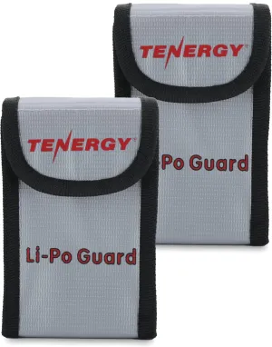 Tenergy 2 Pack, Fire Retardant Lipo Bags, Battery Bags for Charging and Storage, 5.5x3.5x2 inches Each