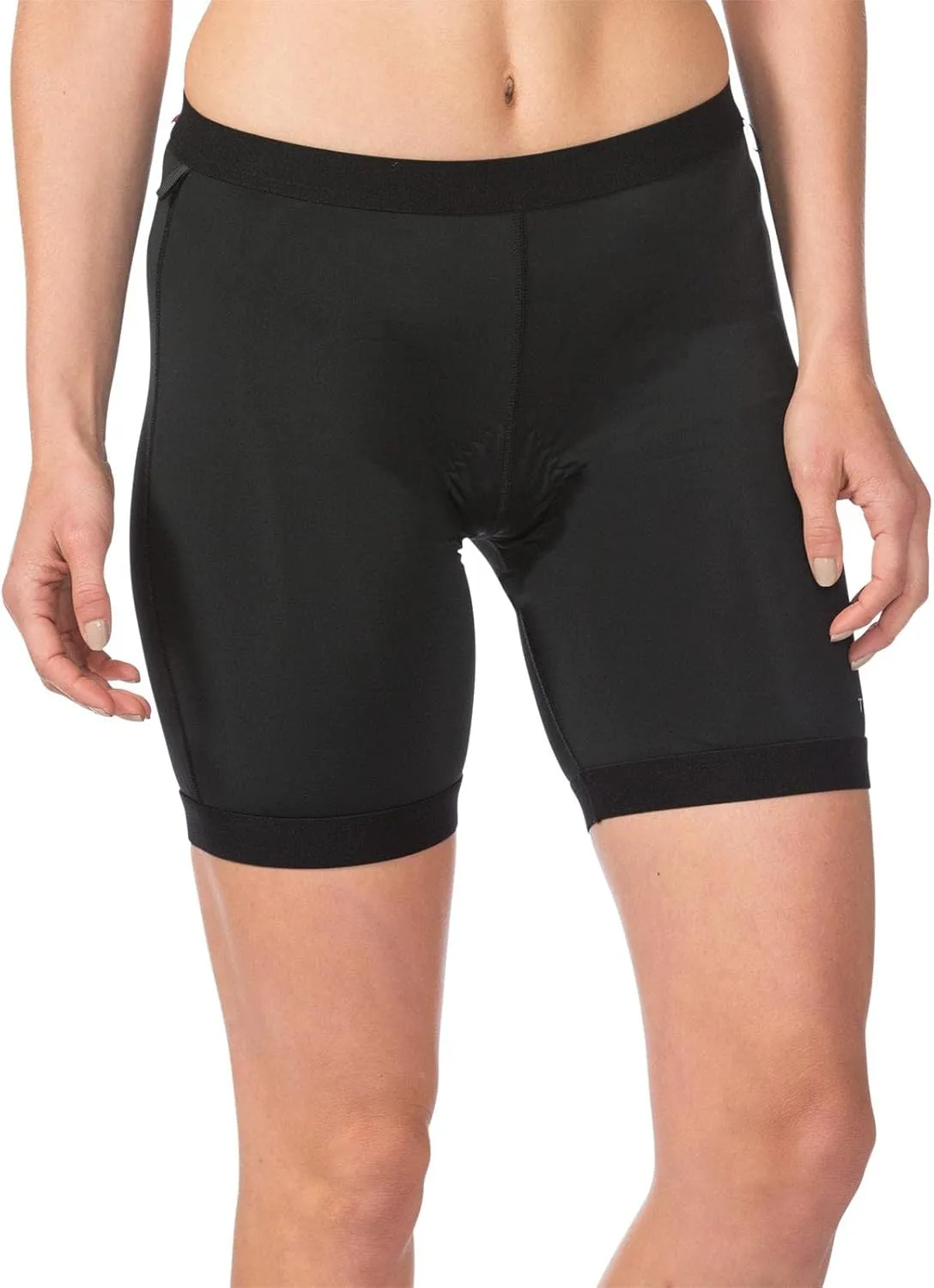 Terry Rover Womens Bike Skort, Elastic Waist Wrap Skirt with Pockets & Unattached Padded Cycling Liner Short