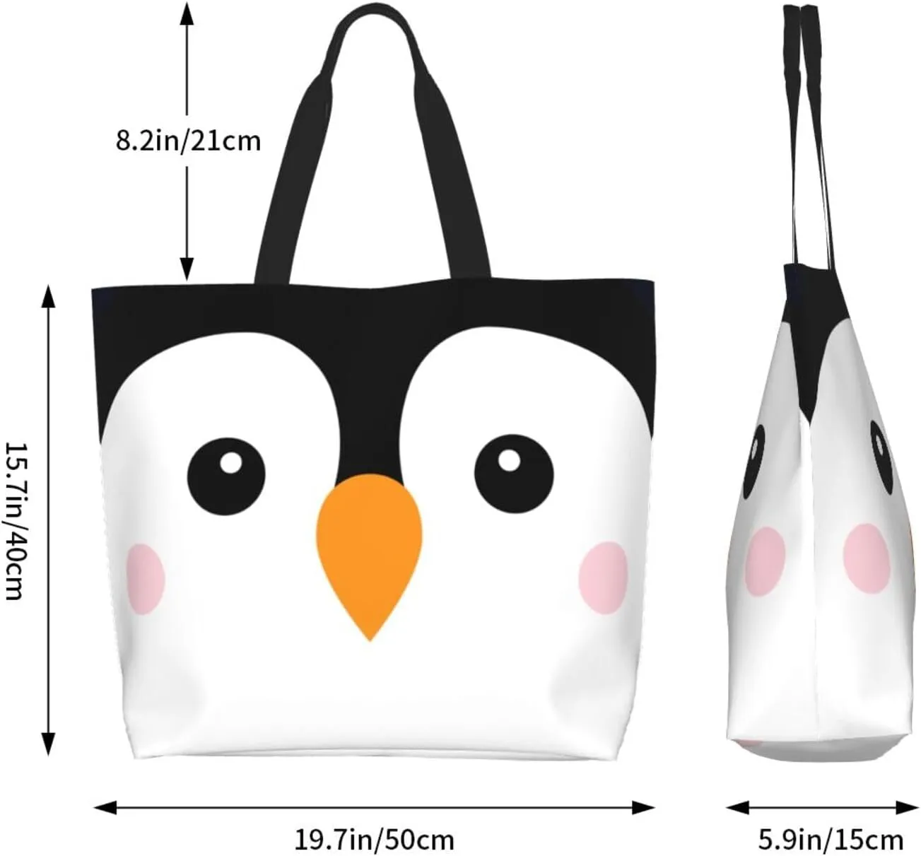 Thanksgiving Turkey Tote Bag Casual Portable Shoulder Bags Reusable Handbag For Women Travel Shopping
