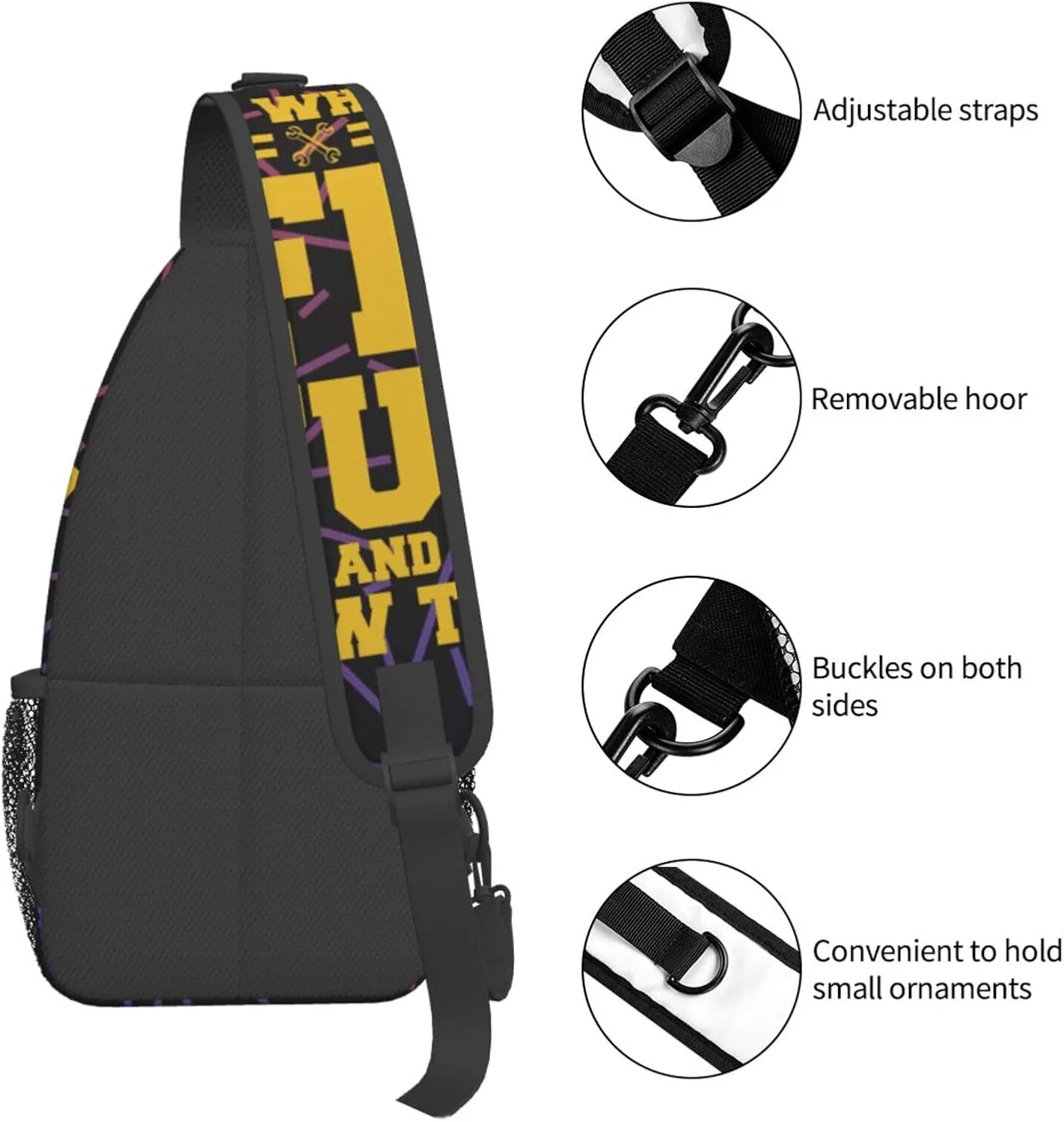 That'S What I Do I Fix Stuff And I Know Things Crossbody For Men Women Sling Chest Bag Shoulder Bag Lightweight One Strap Backpack Hiking Daypack