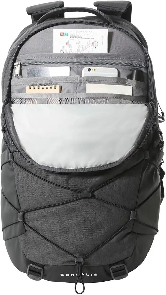 THE NORTH FACE Borealis Commuter Laptop Backpack, Asphalt Grey Light Heather/TNF Black, One Size