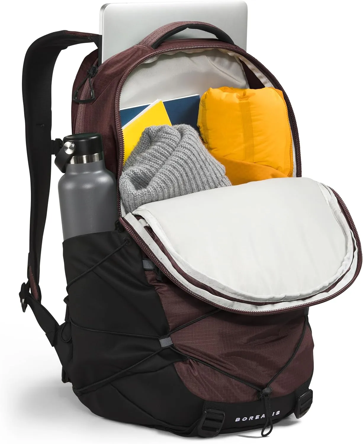 THE NORTH FACE Borealis Commuter Laptop Backpack, Coal Brown/TNF Black/TNF White, One Size