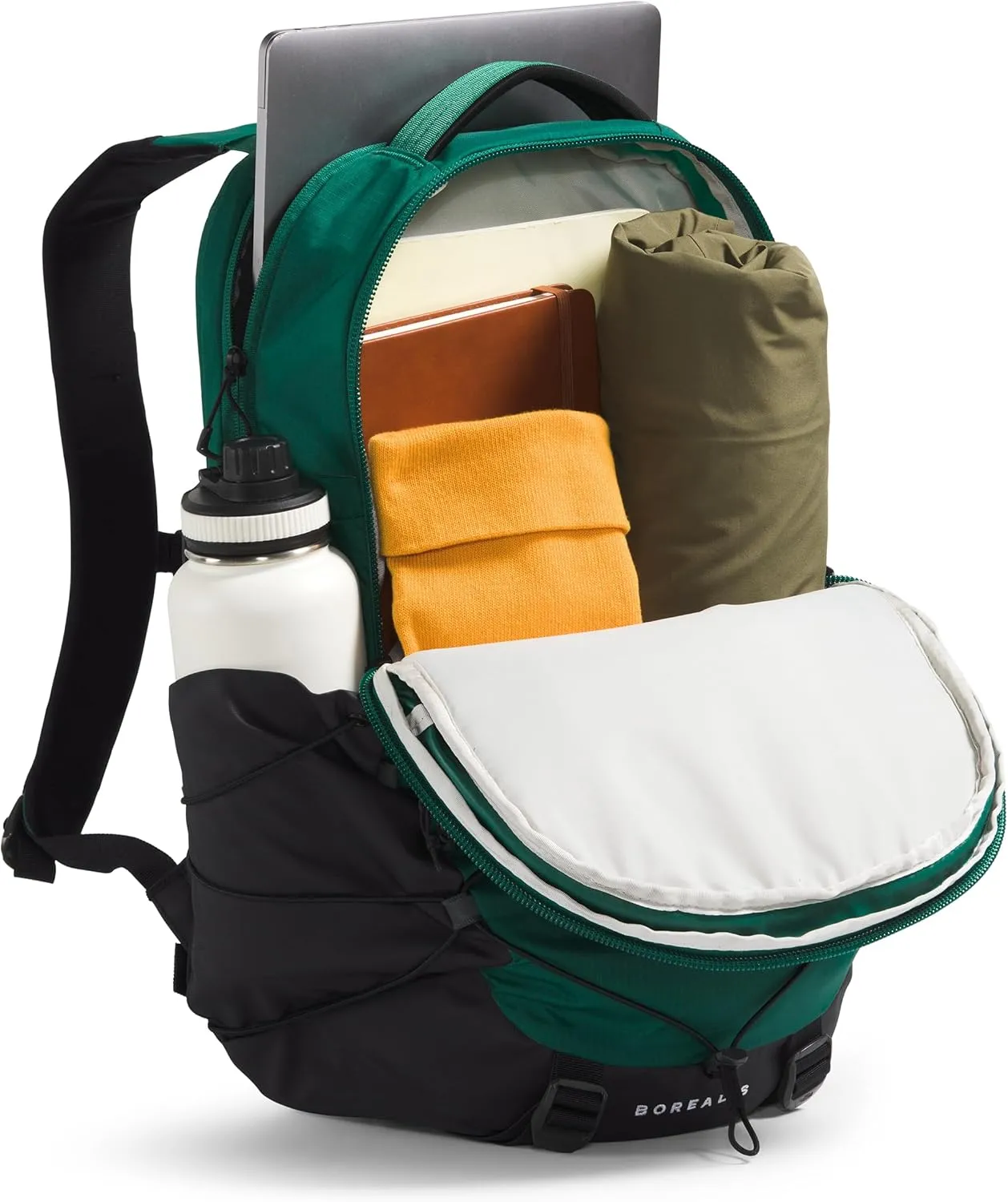 THE NORTH FACE Borealis Commuter Laptop Backpack, Evergreen/TNF Black, One Size