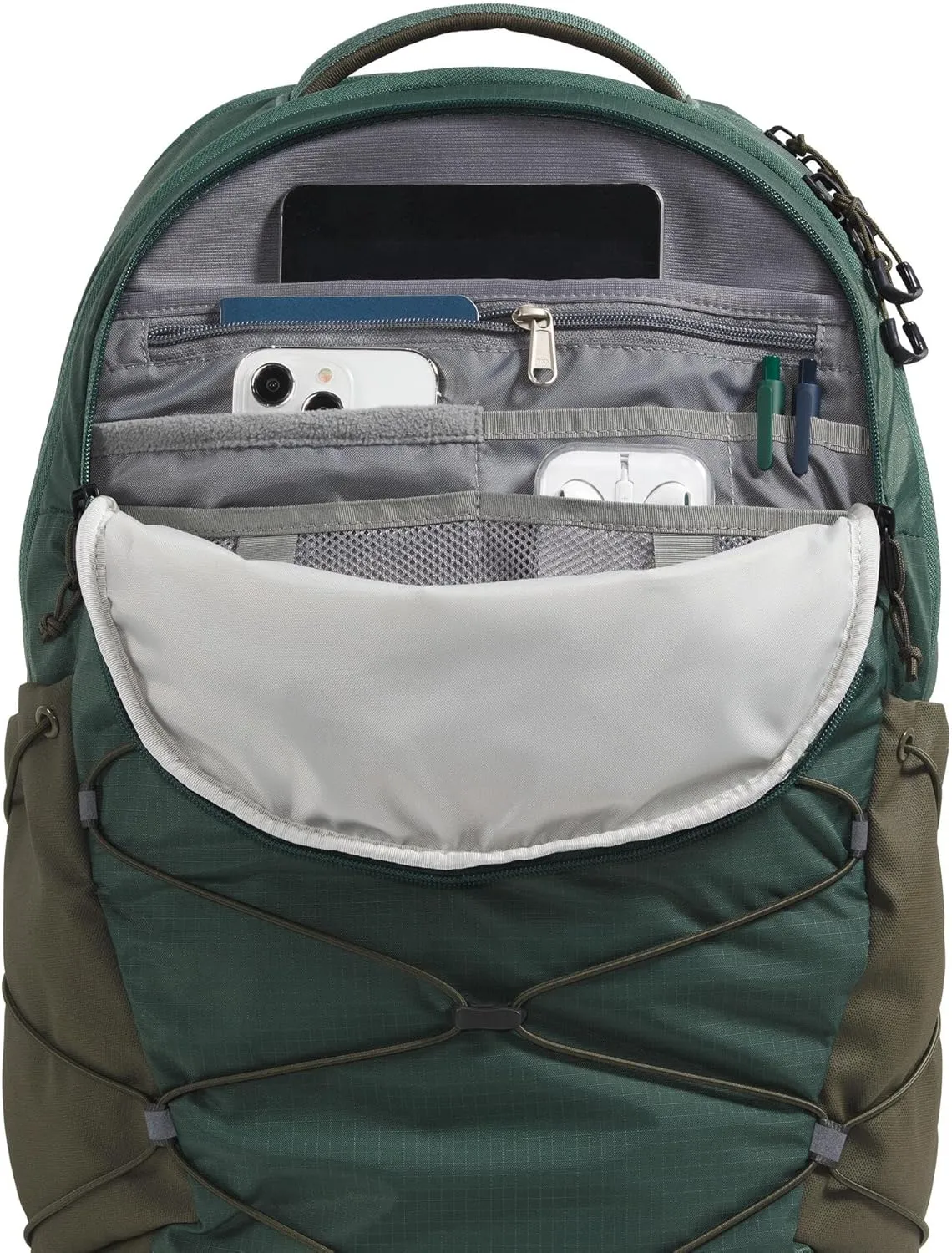 THE NORTH FACE Borealis Commuter Laptop Backpack - PFAS Free, Duck Green/New Taupe Green, One Size