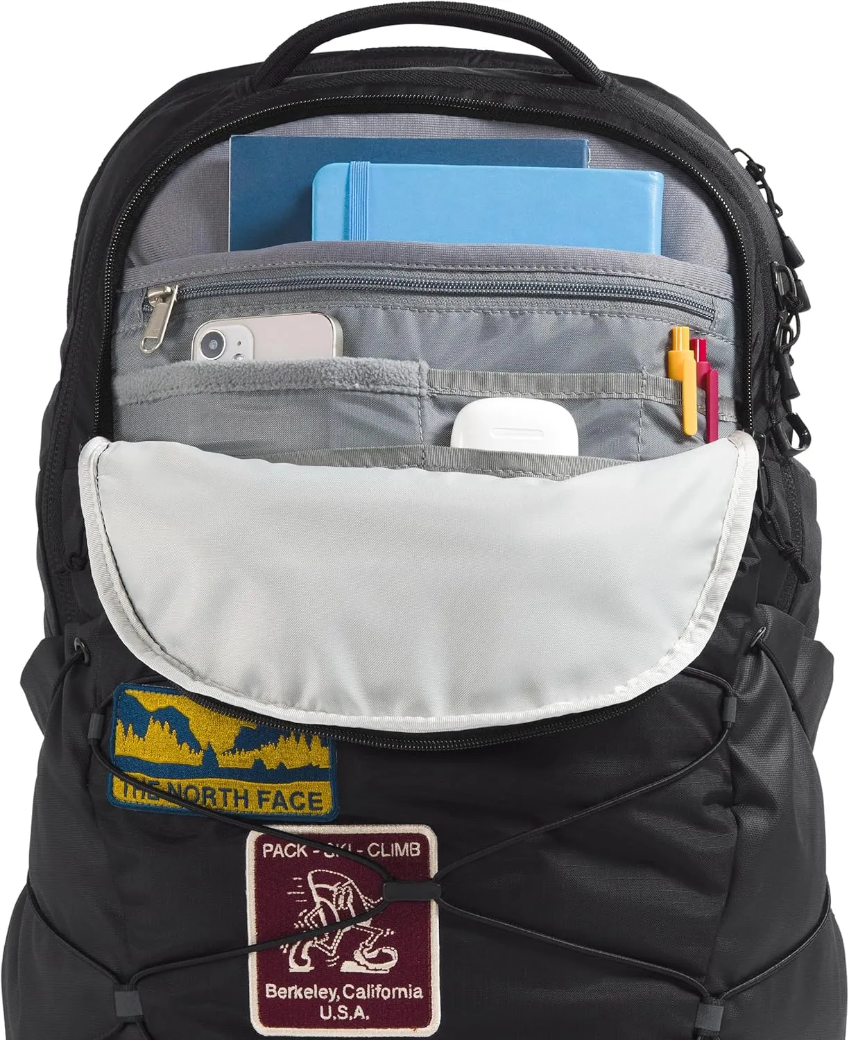 THE NORTH FACE Borealis Commuter Laptop Backpack, TNF Black U Borealis Patch/TNF White, One Size