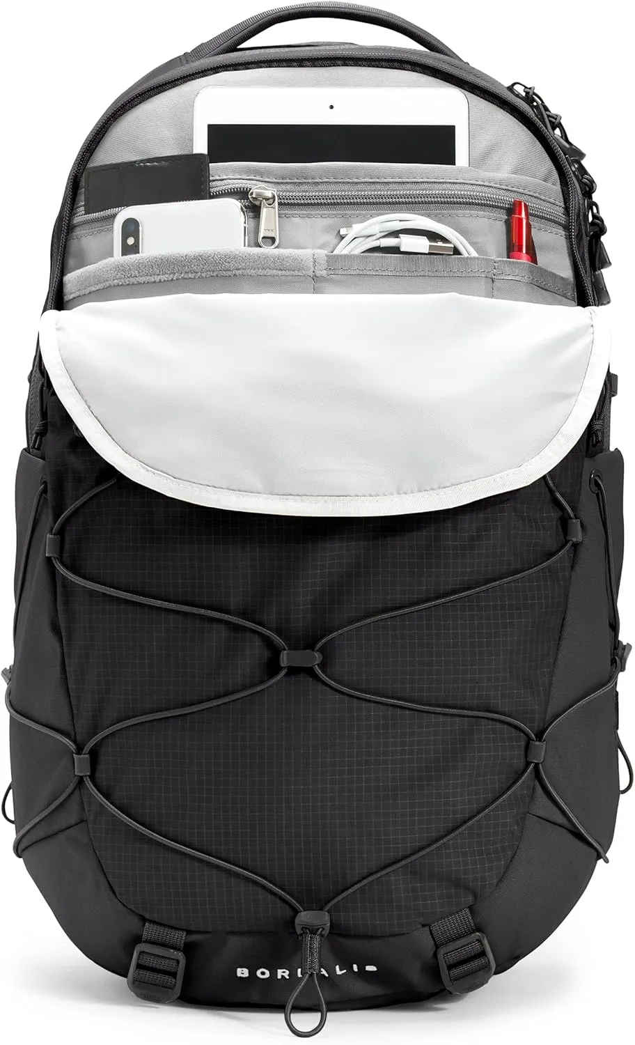 THE NORTH FACE Women's Borealis Commuter Laptop Backpack, TNF Black/TNF White, One Size
