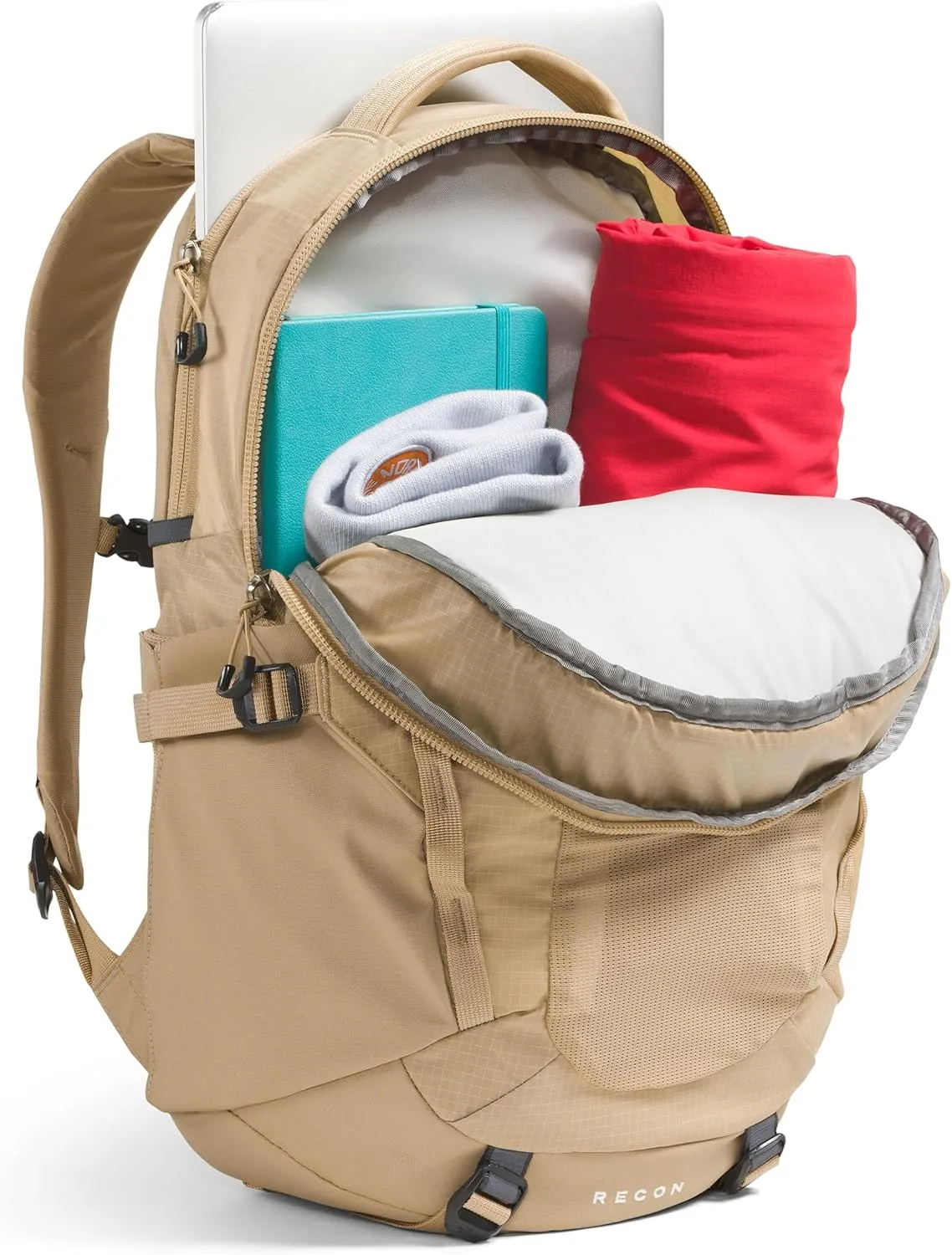 THE NORTH FACE Women's Recon Everyday Laptop Backpack - PFAS Free, Khaki Stone, One Size