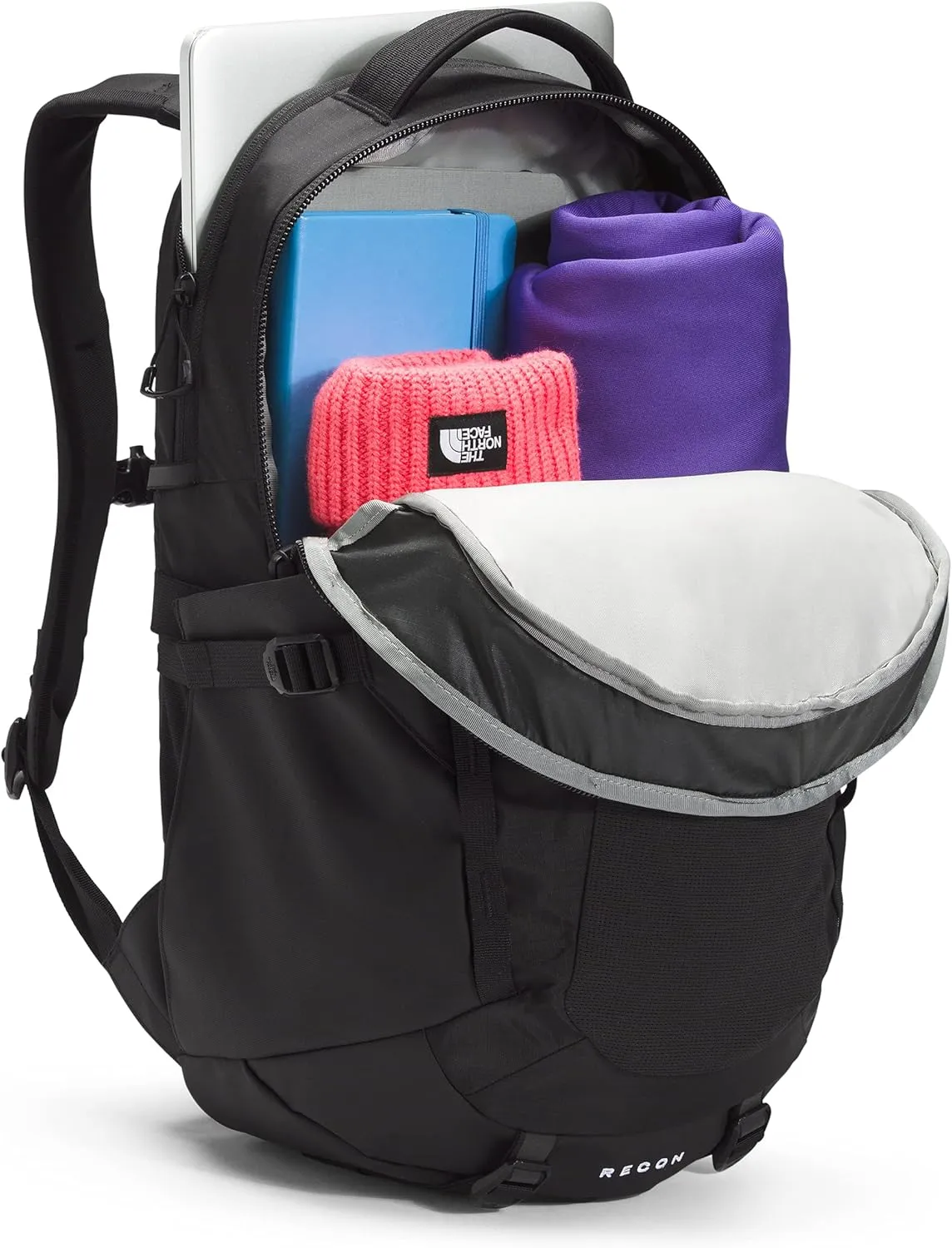 THE NORTH FACE Women's Recon Everyday Laptop Backpack, TNF Black/TNF Black, One Size