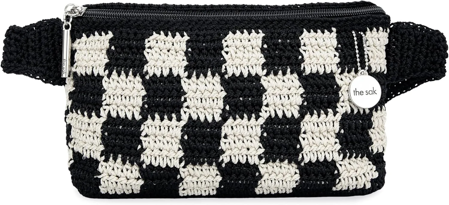 The Sak Caraway Belt Bag, Adjustable Design, Black Check
