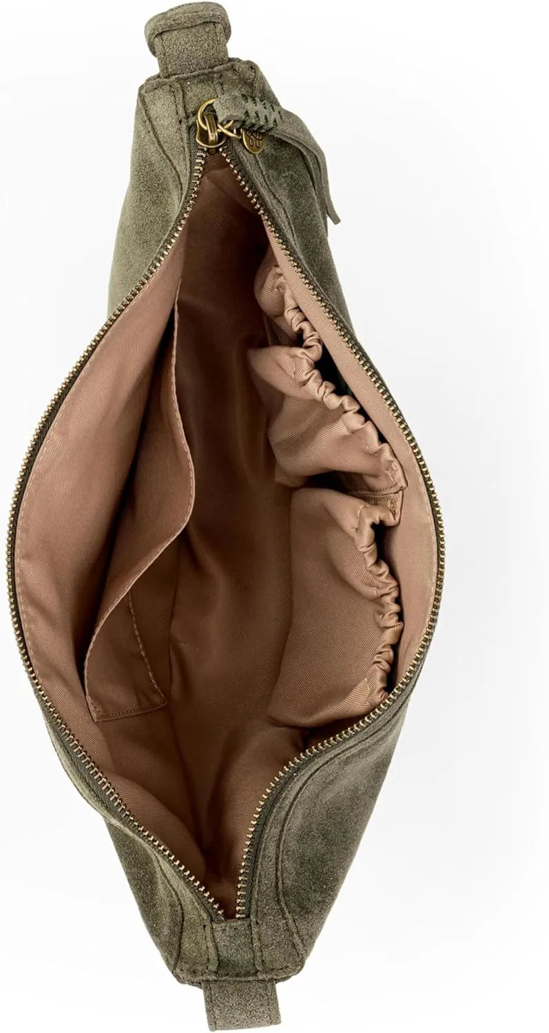 The Sak Tess Large Sling Purse - Large Woman's Crossbody Bag For Everyday & Travel - With Zipper Closure & Adjustable Strap
