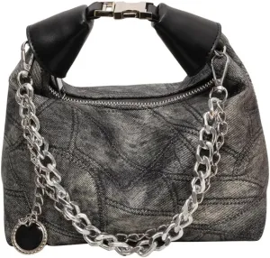 Thick Chain Hobo Tote Bag for Women Leather Vintage Slouchy Shoulder Hobo Crescent Bag Designer Y2K Hobo Handbag