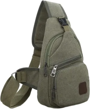 Thickened Outdoor Canvas Crossbody Bags for Women, New Multipurpose Portable Shoulder Bag Chest Bag for Travel Hiking