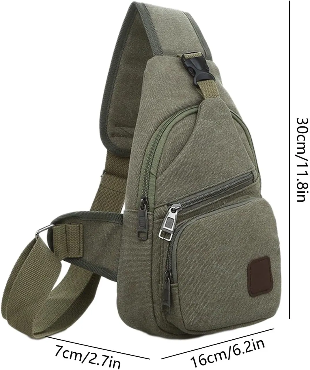 Thickened Outdoor Canvas Crossbody Bags for Women, New Multipurpose Portable Shoulder Bag Chest Bag for Travel Hiking