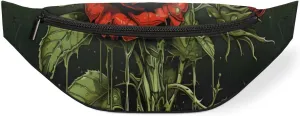 Thorn Rose Flower Crossbody Fanny Pack Waist Bag with Adjustable Strap Hip Pack for Sports Festival Workout Traveling Running Casual