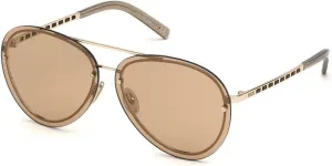 Tod's Gold Aviator Ladies Sunglasses TO0248 32E 63