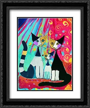 Together 2X Matted 20x24 Black Ornate Framed Art Print by Rosina Wachtmeister