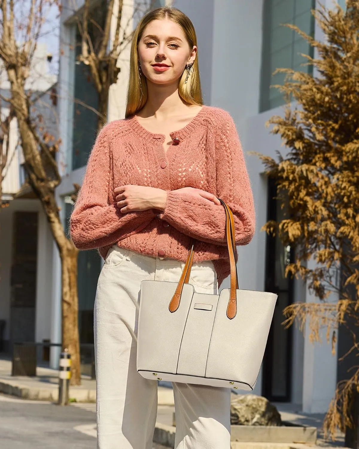 ToLFE Tote Bags for Women Purses and Handbags Top Handle Satchel PU Leather Shoulder Hobo Bags