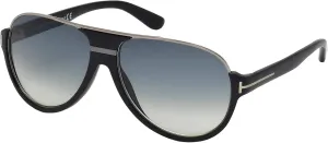 Tom Ford Aviator Sunglasses TF334 Dimitry 02W Matte Black/Ruthenium 59mm FT0334