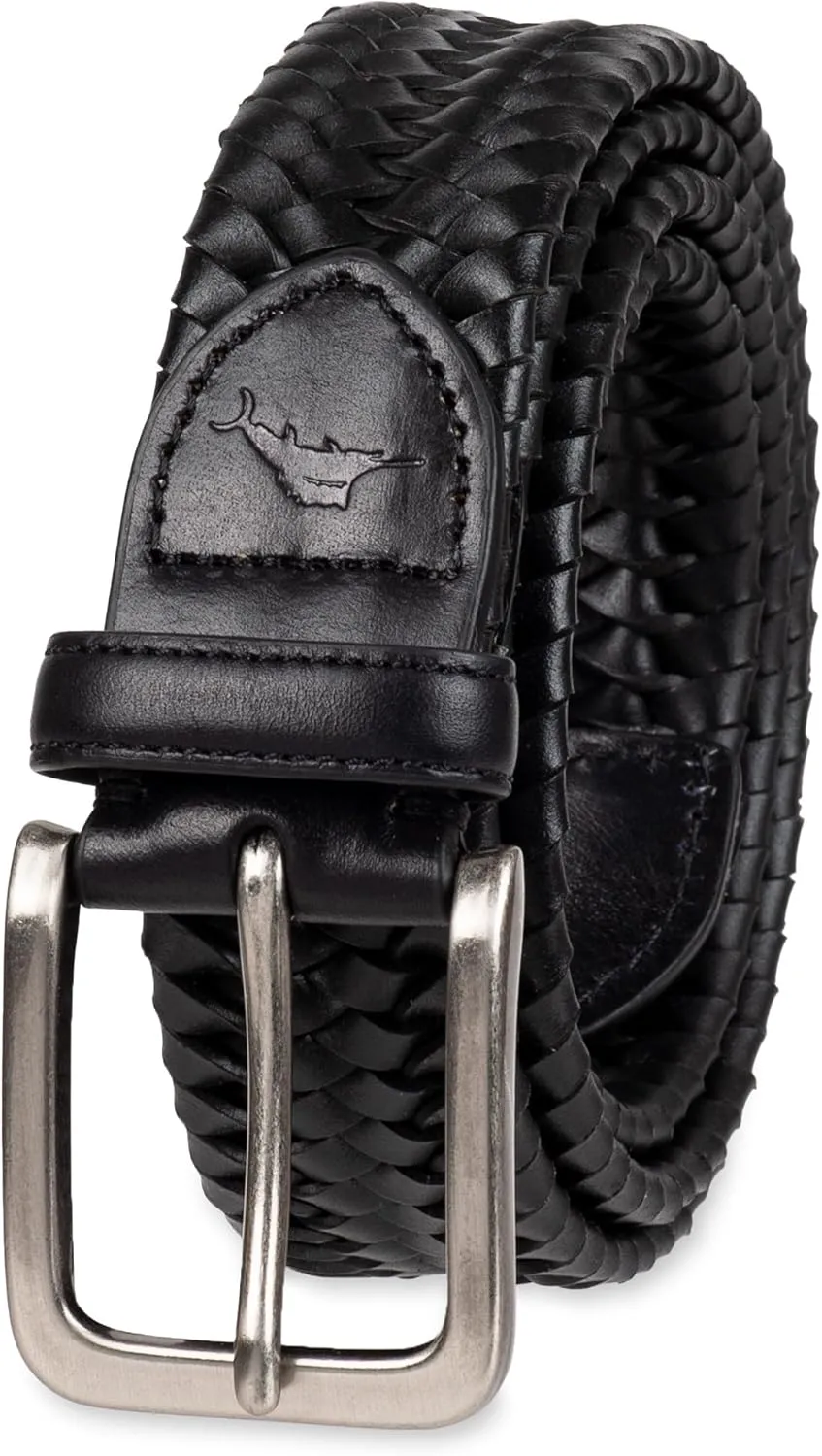 Tommy Bahama Men's Stretch Leather Braid Belt