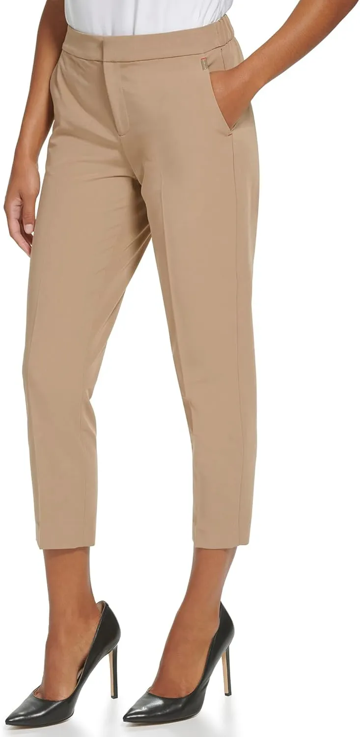 Tommy Hilfiger Women's Dress Pants – Straight-legged Trousers With Elastic Waist