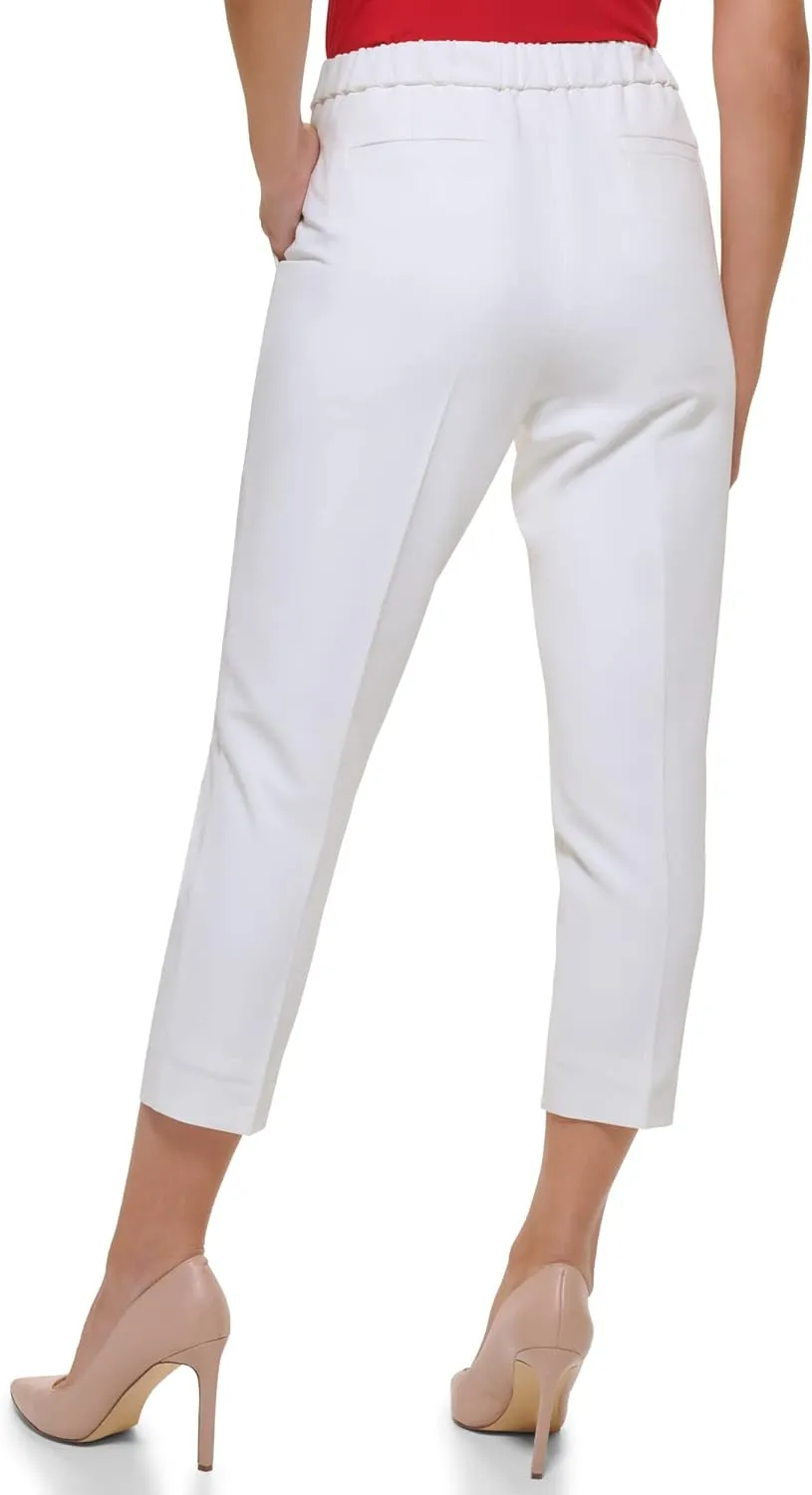 Tommy Hilfiger Women's Dress Pants – Straight-legged Trousers With Elastic Waist