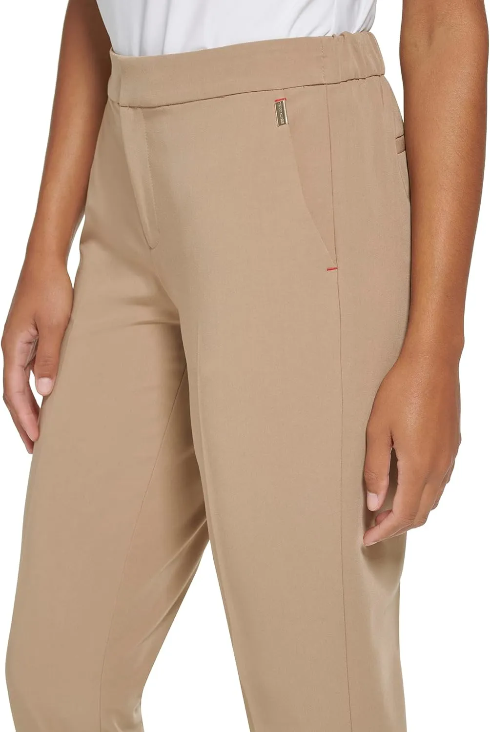 Tommy Hilfiger Women's Dress Pants – Straight-legged Trousers With Elastic Waist
