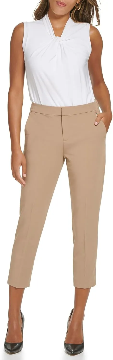 Tommy Hilfiger Women's Dress Pants – Straight-legged Trousers With Elastic Waist