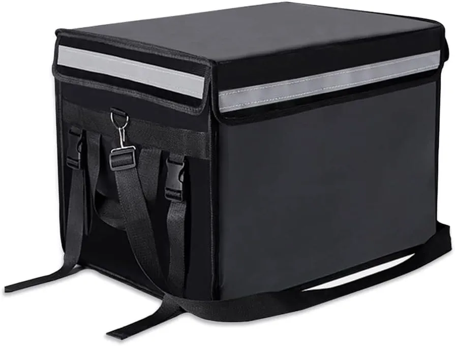 TooCust Insulated Bags For Food Delivery XXL 19.7" x 15" x 15", Commercial Insulated Food Delivery Bag w/Divider, Waterproof & Foldable Catering Bag Food Deliveries, Delivery Pizza Bags 14 Inches