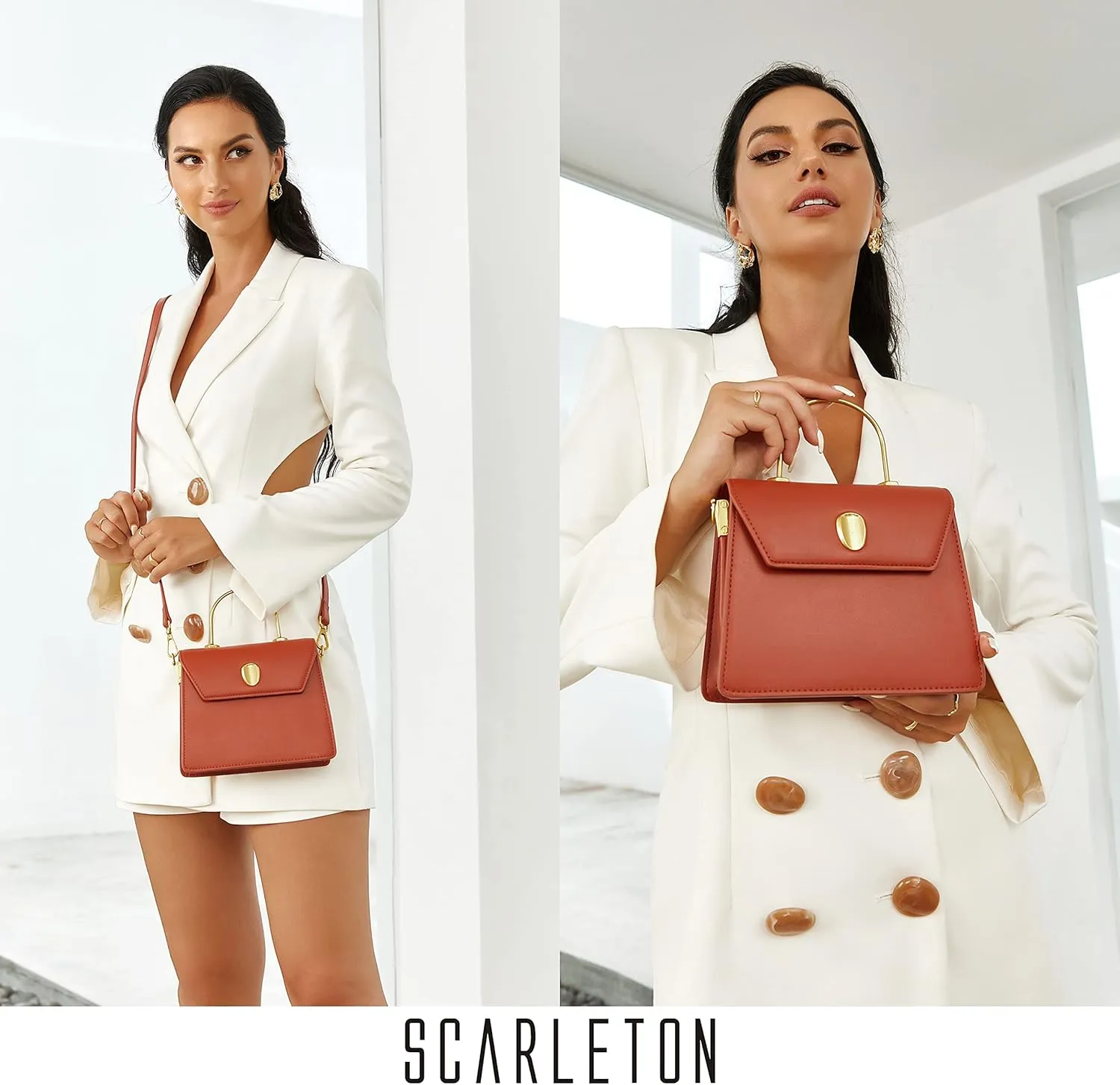 Top Handle Satchel Handbag H2084