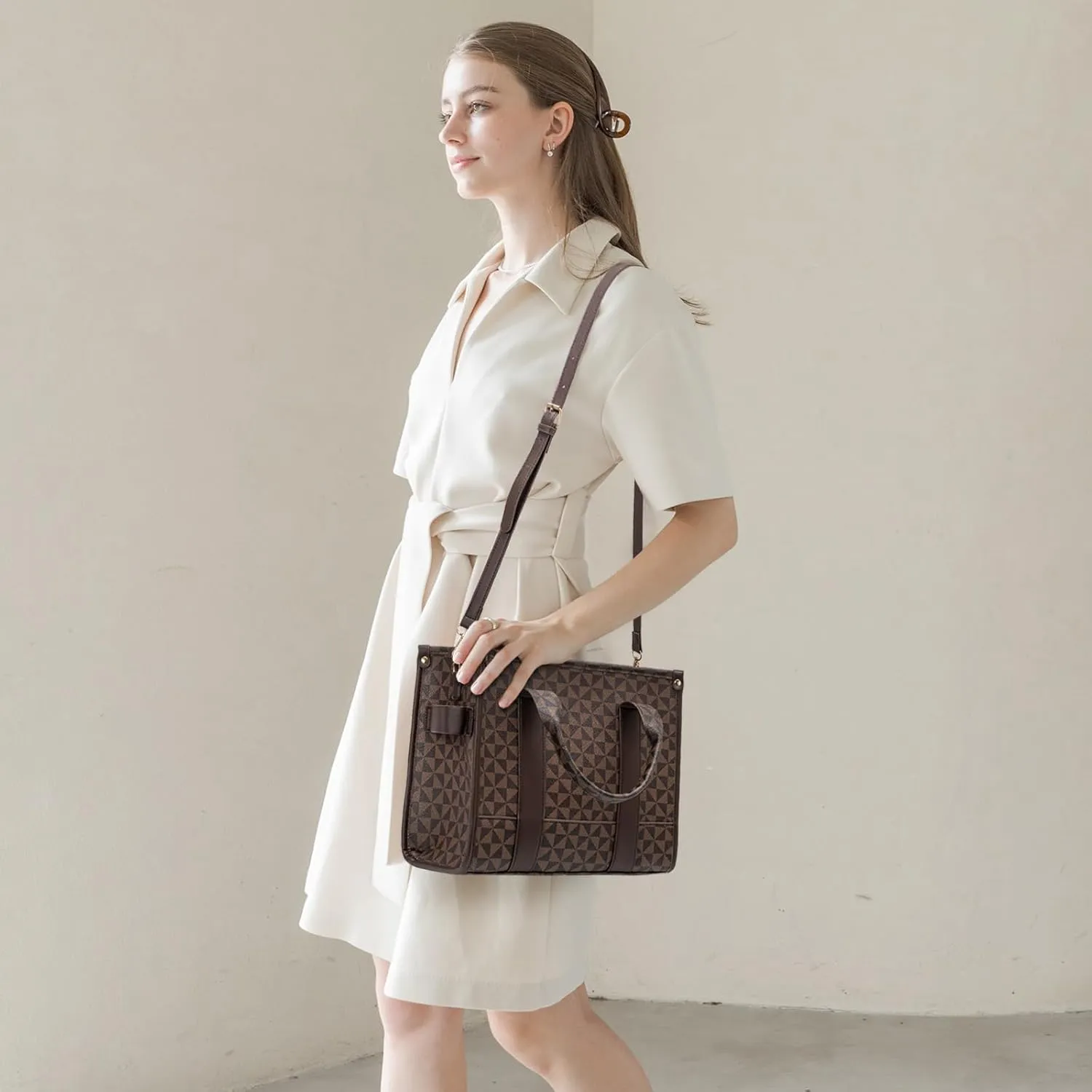 Tote Bag for Women, Designer Handbag Shoulder Purse Top Handle Satchel for Work Office Travel