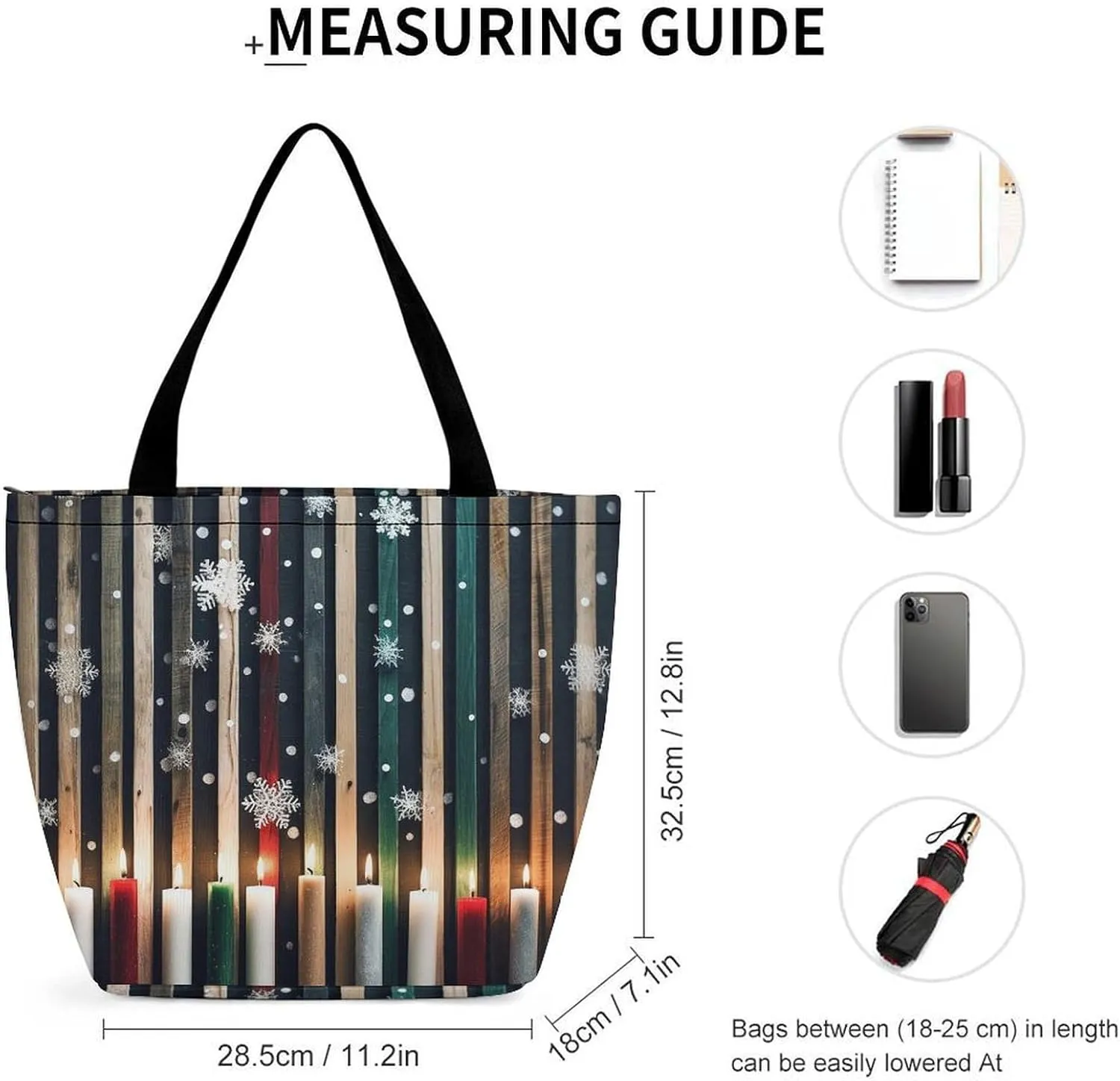 Tote Bag for Women Grocery Bag Blue Pattern Foldable Shopping Bags Reusable Large Tote Bag