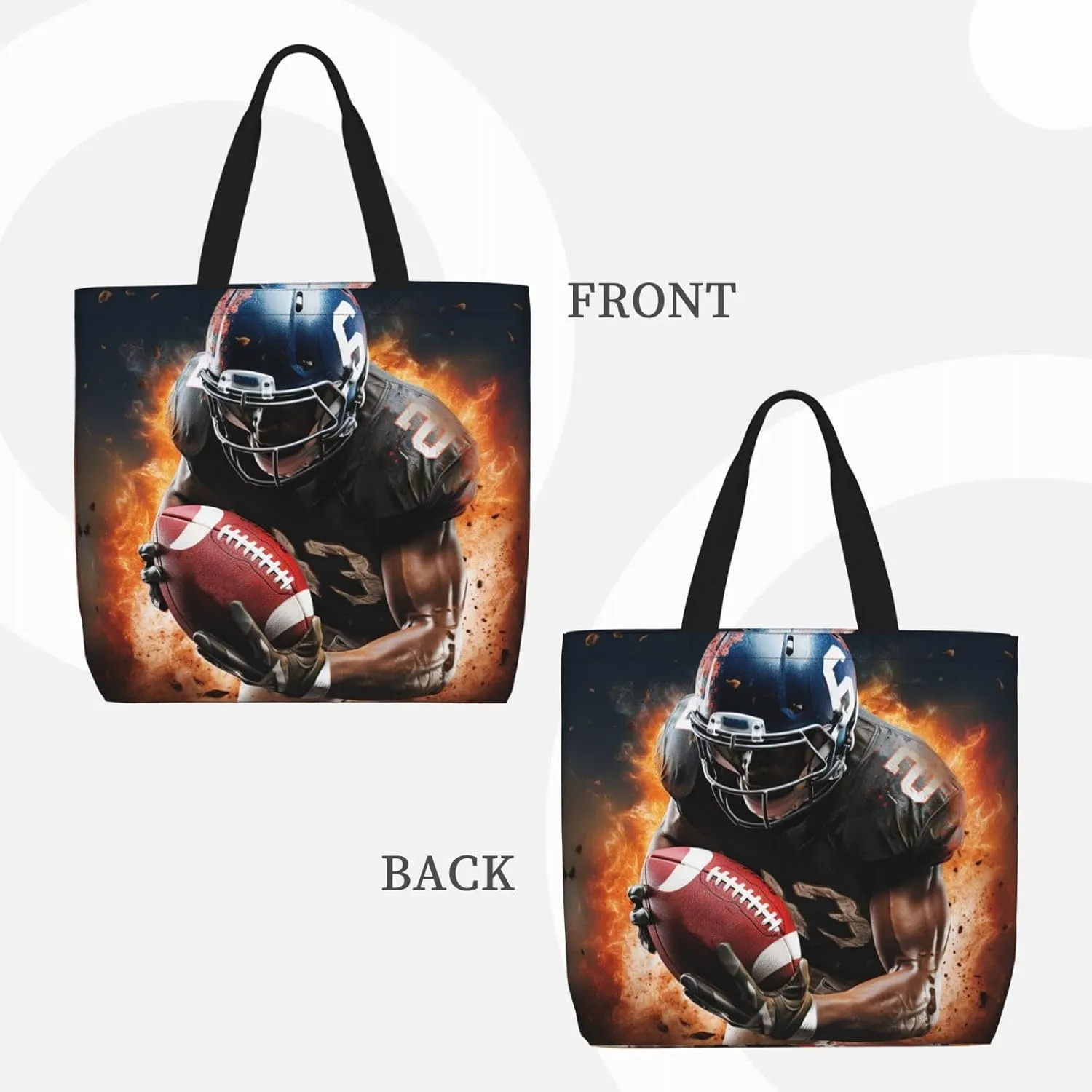 Tote Bag for Women Grocery Bag Reusable Shopping Bag Cool Evil Skull Handbag Foldable Shoulder Bag