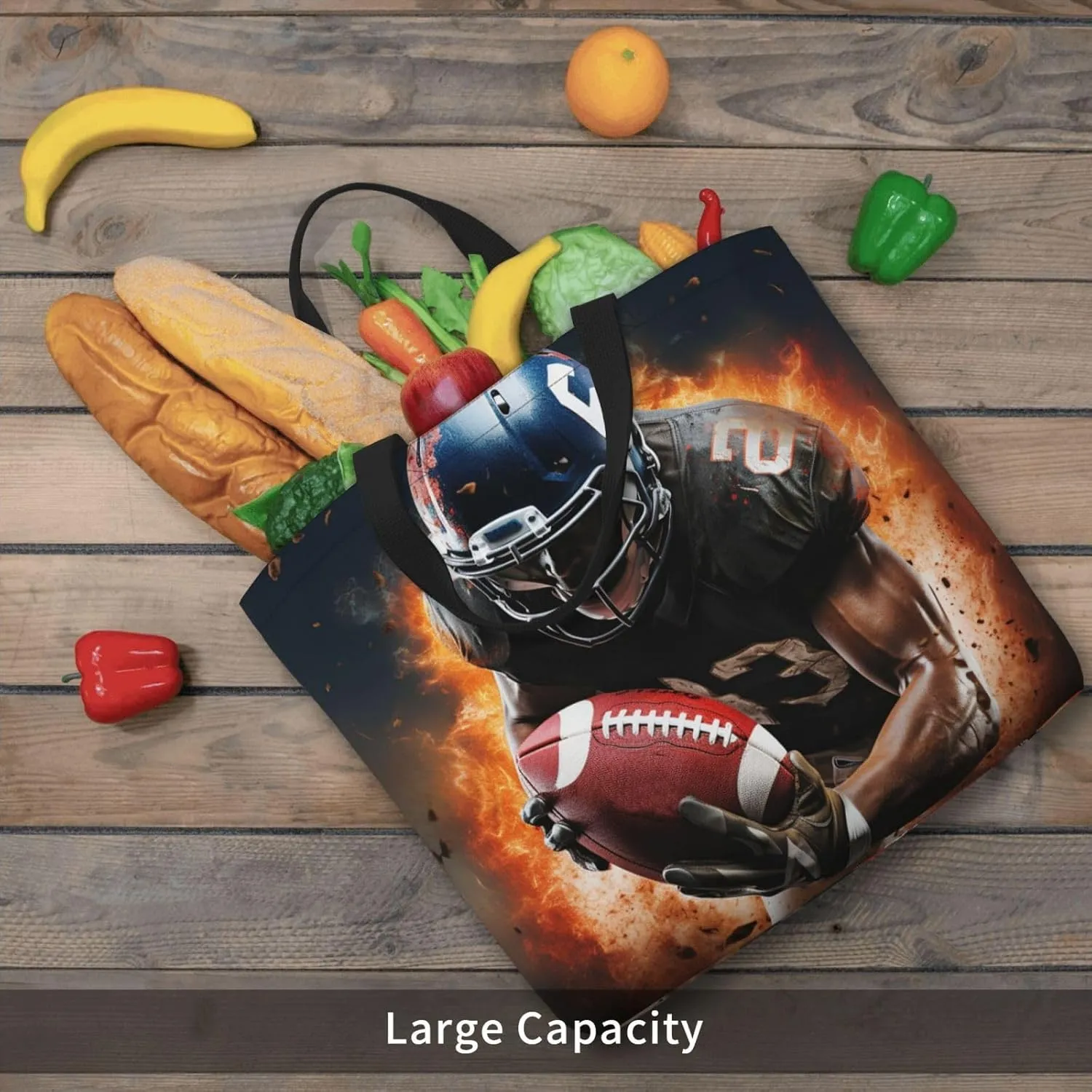 Tote Bag for Women Grocery Bag Reusable Shopping Bag Cool Evil Skull Handbag Foldable Shoulder Bag