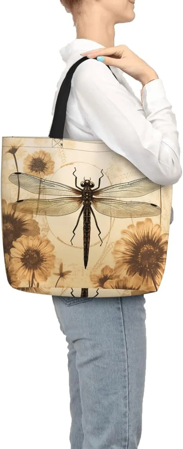 Tote Bag for Women Grocery Bag Reusable Shopping Bag Elephant in the Forest Handbag Foldable Shoulder Bag