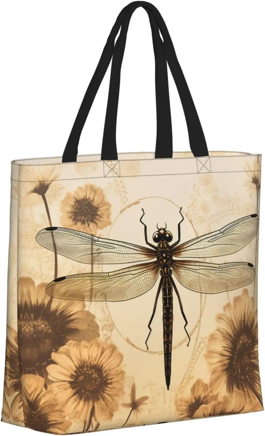 Tote Bag for Women Grocery Bag Reusable Shopping Bag Elephant in the Forest Handbag Foldable Shoulder Bag