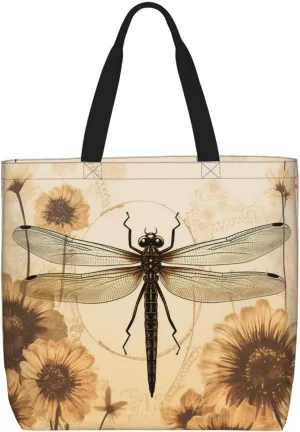 Tote Bag for Women Grocery Bag Reusable Shopping Bag Elephant in the Forest Handbag Foldable Shoulder Bag